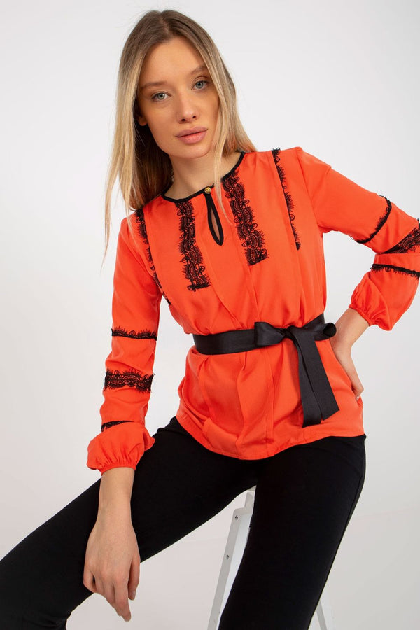 Blouse femme Lakerta Chemisier Chemisier — orange