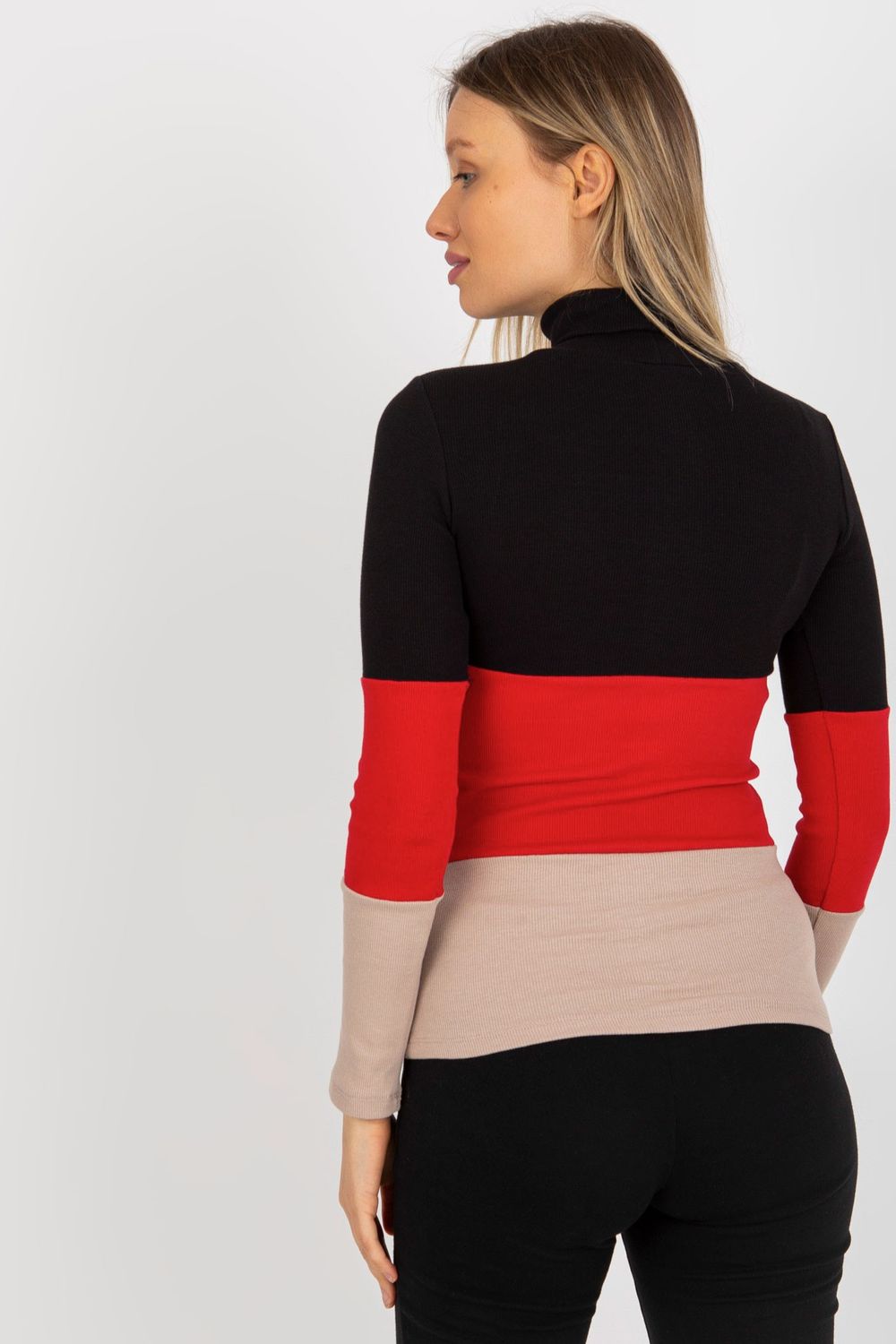 Pull femme Relevance Col Roulé Col — noir