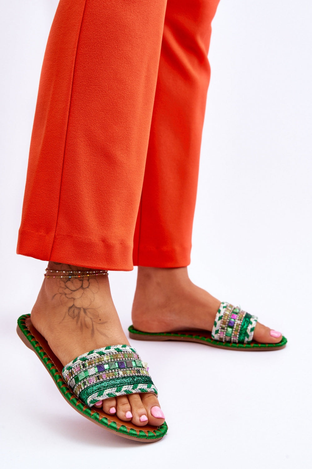Sandales femme Step in style Clacquettes Clacquettes — vert
