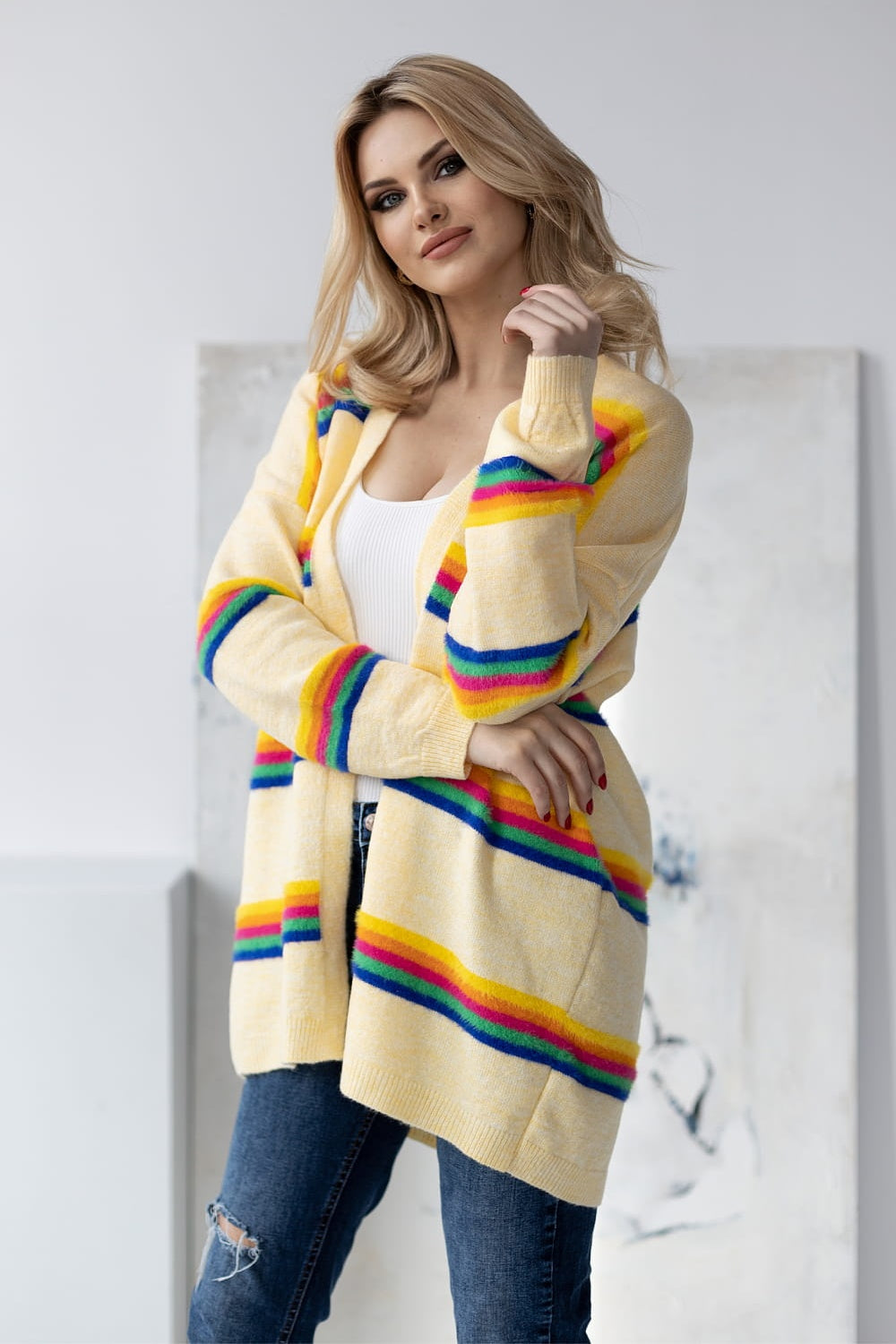 Cardigan femme PeeKaBoo — multicouleur