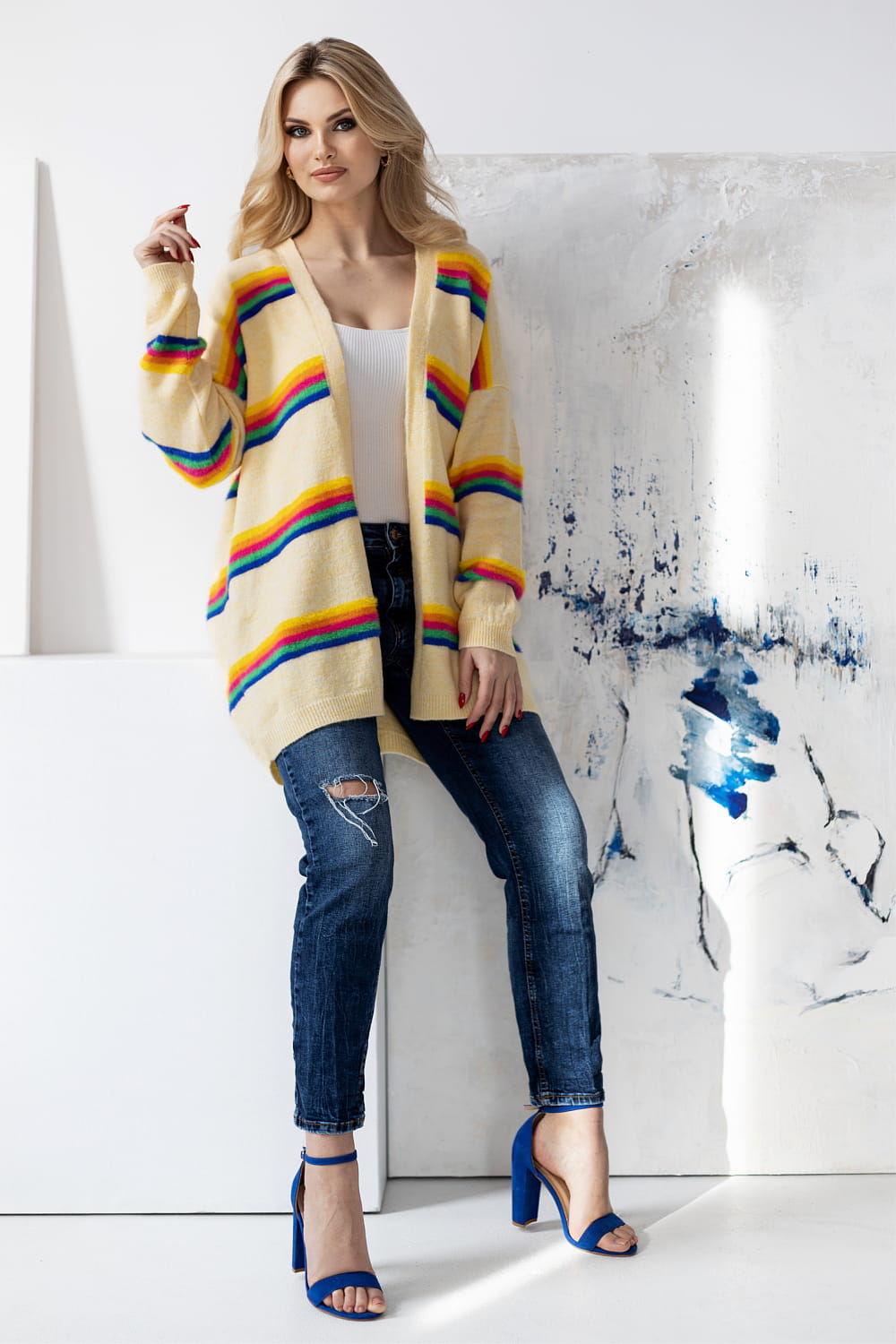Cardigan femme PeeKaBoo — multicouleur