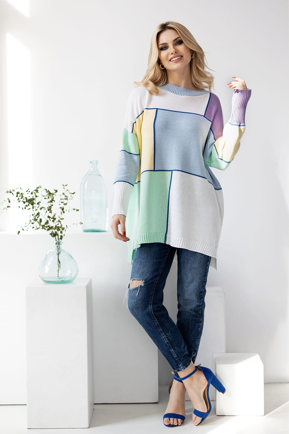 Pull femme PeeKaBoo Chandail Chandail — multicouleur