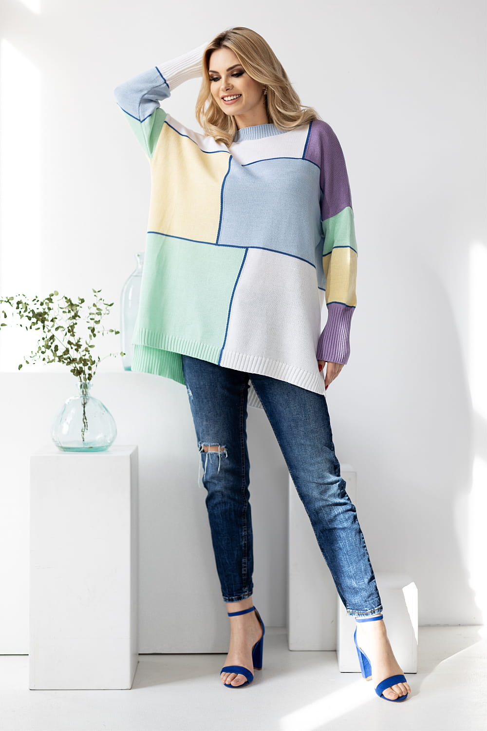 Pull femme PeeKaBoo Chandail Chandail — multicouleur