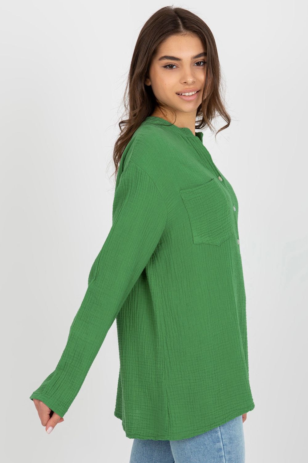 Blouse femme Och Bella Chemisier Chemisier — vert