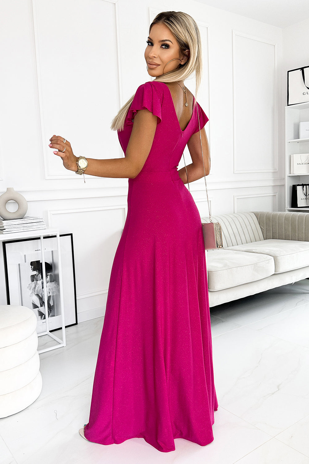Robe femme Numoco Longue Longue — rosé