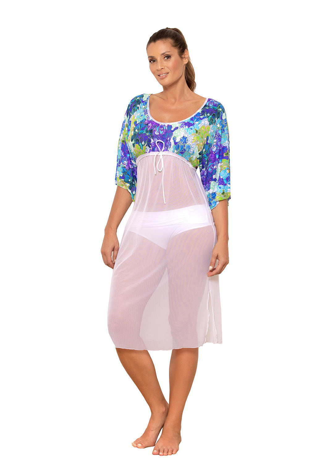 Maillot de bain femme Marko Tunique De Plage — blanc