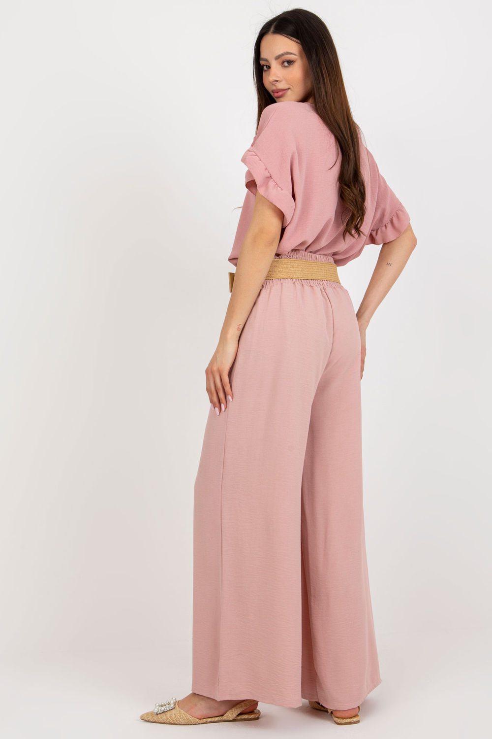 Chaussures à talons femme Italy Moda Pantalon Pantalon — rosé