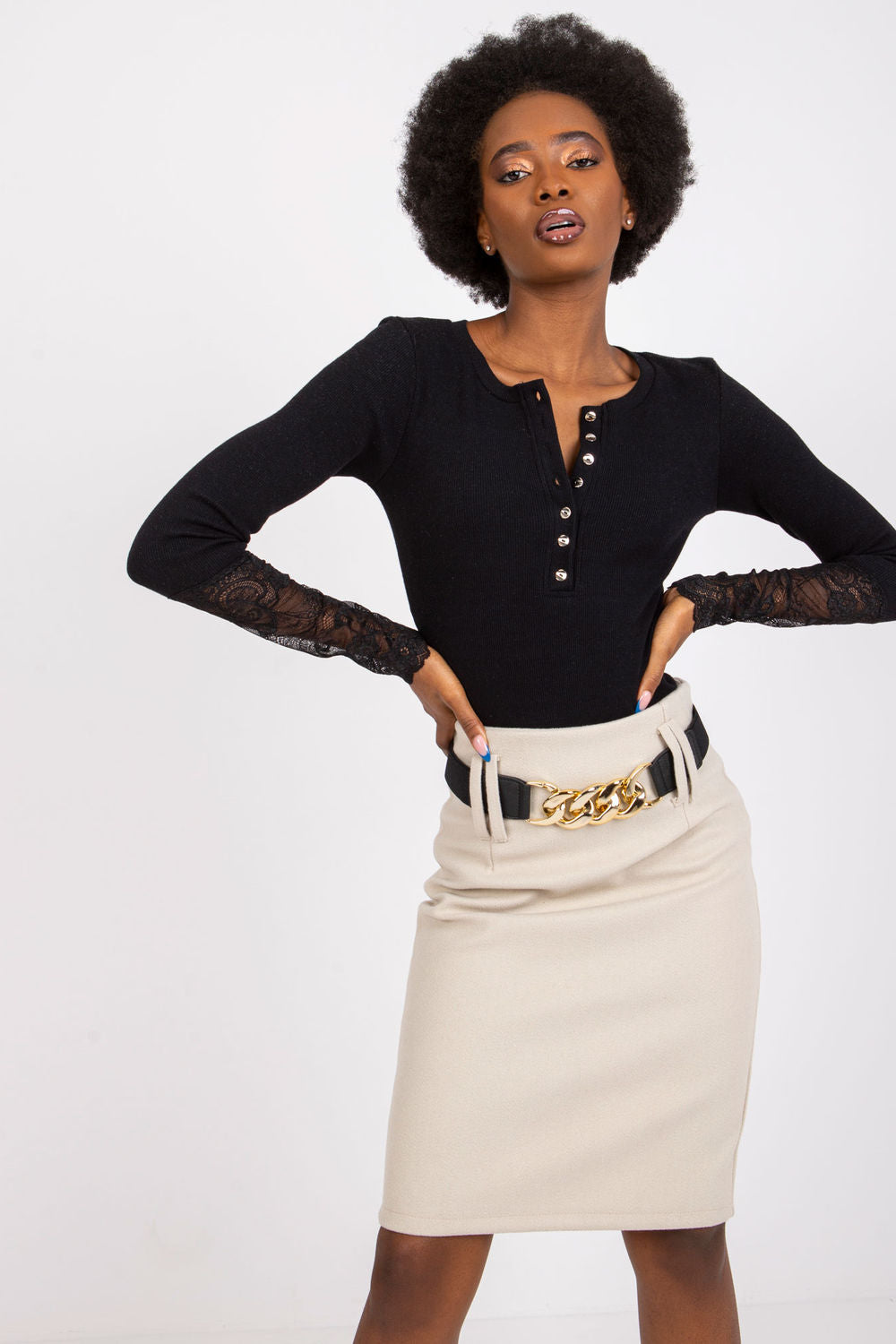Blouse femme Rue Paris Chemisier Chemisier — noir