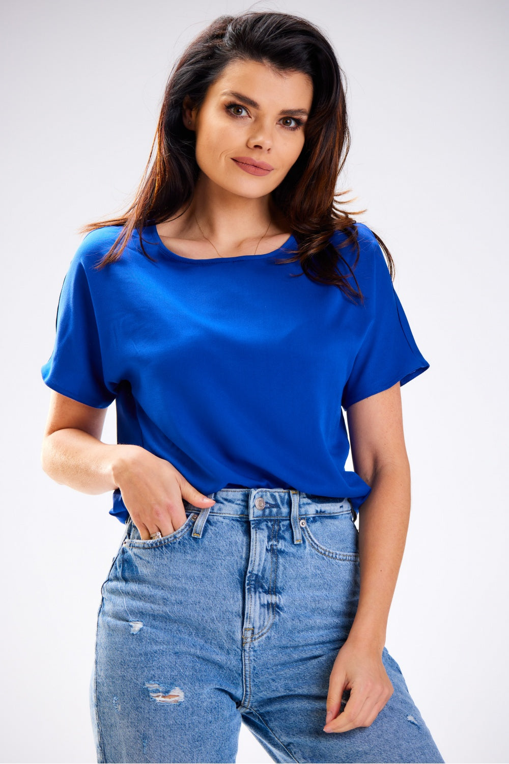 Blouse femme awama Chemisier Chemisier — bleu