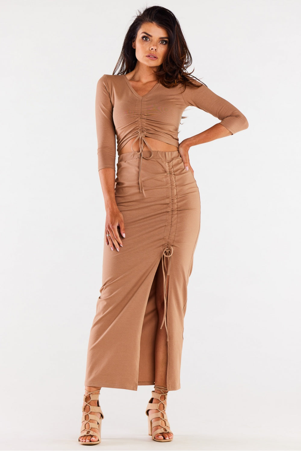 Jupe femme Infinite You Longue Longue — beige