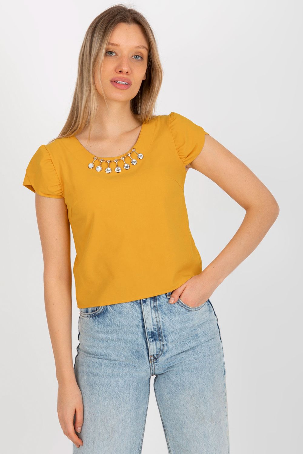 Blouse femme Lakerta Chemisier Chemisier — jaune
