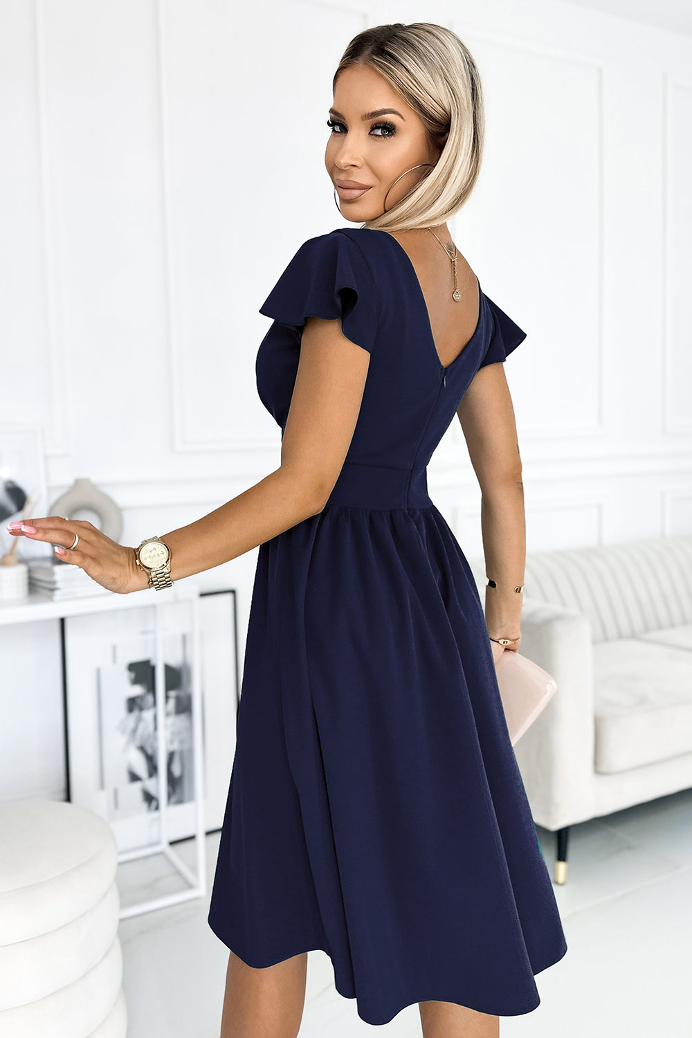 Robe femme Numoco De Soirée De — bleu marine