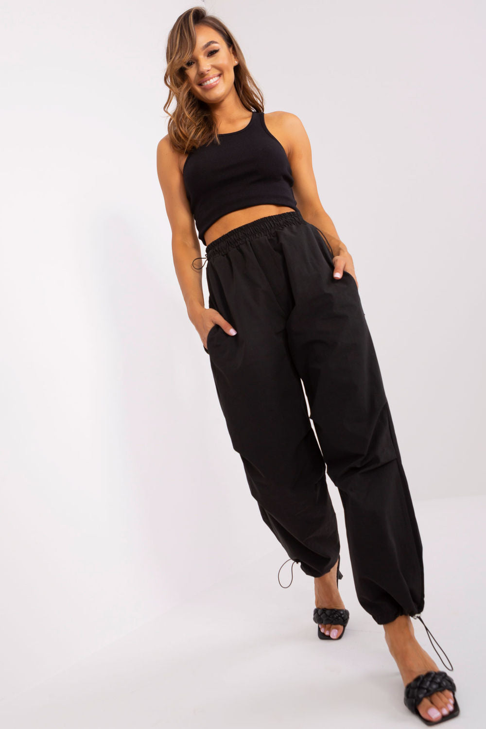 Chaussures à talons femme Och Bella Pantalon Pantalon — noir