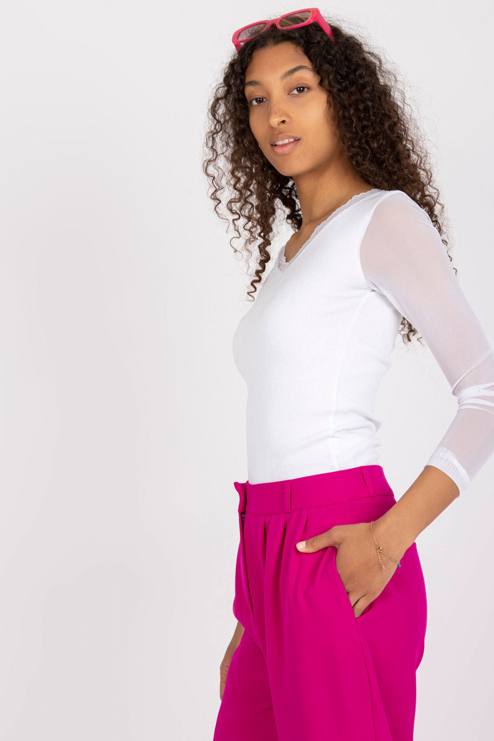 Blouse femme Rue Paris Chemisier Chemisier — blanc