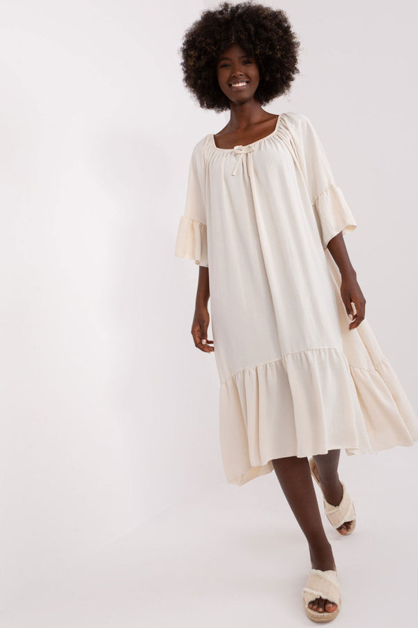 Robe femme Italy Moda De Jour De — beige