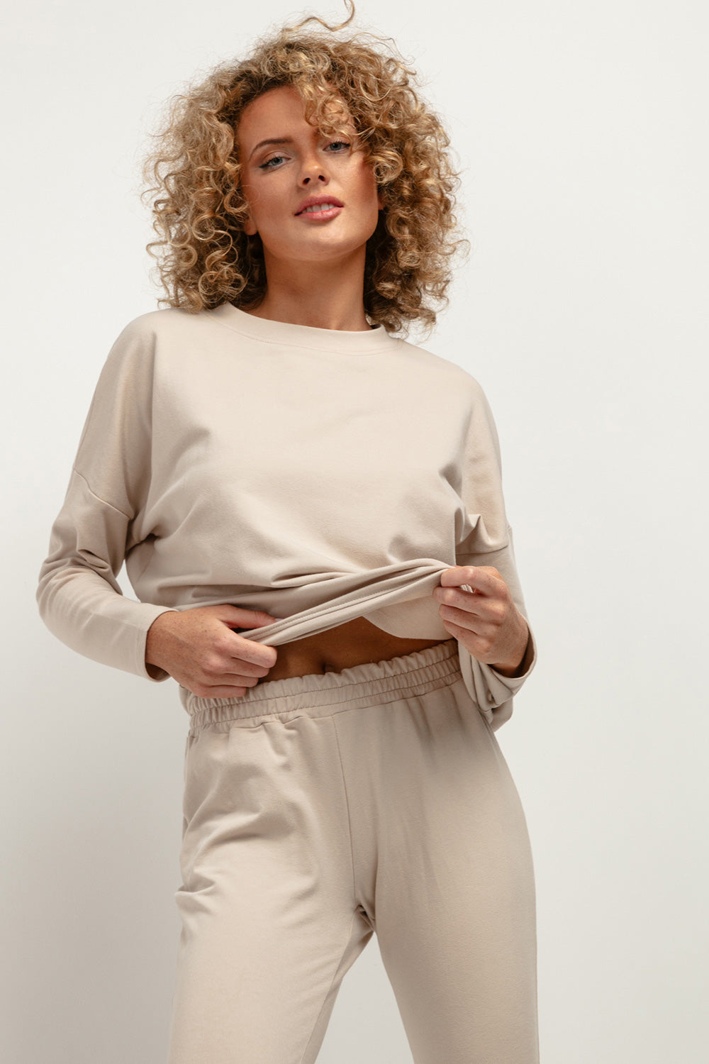 T-shirt femme Tessita Sweatshirt Sweatshirt — beige