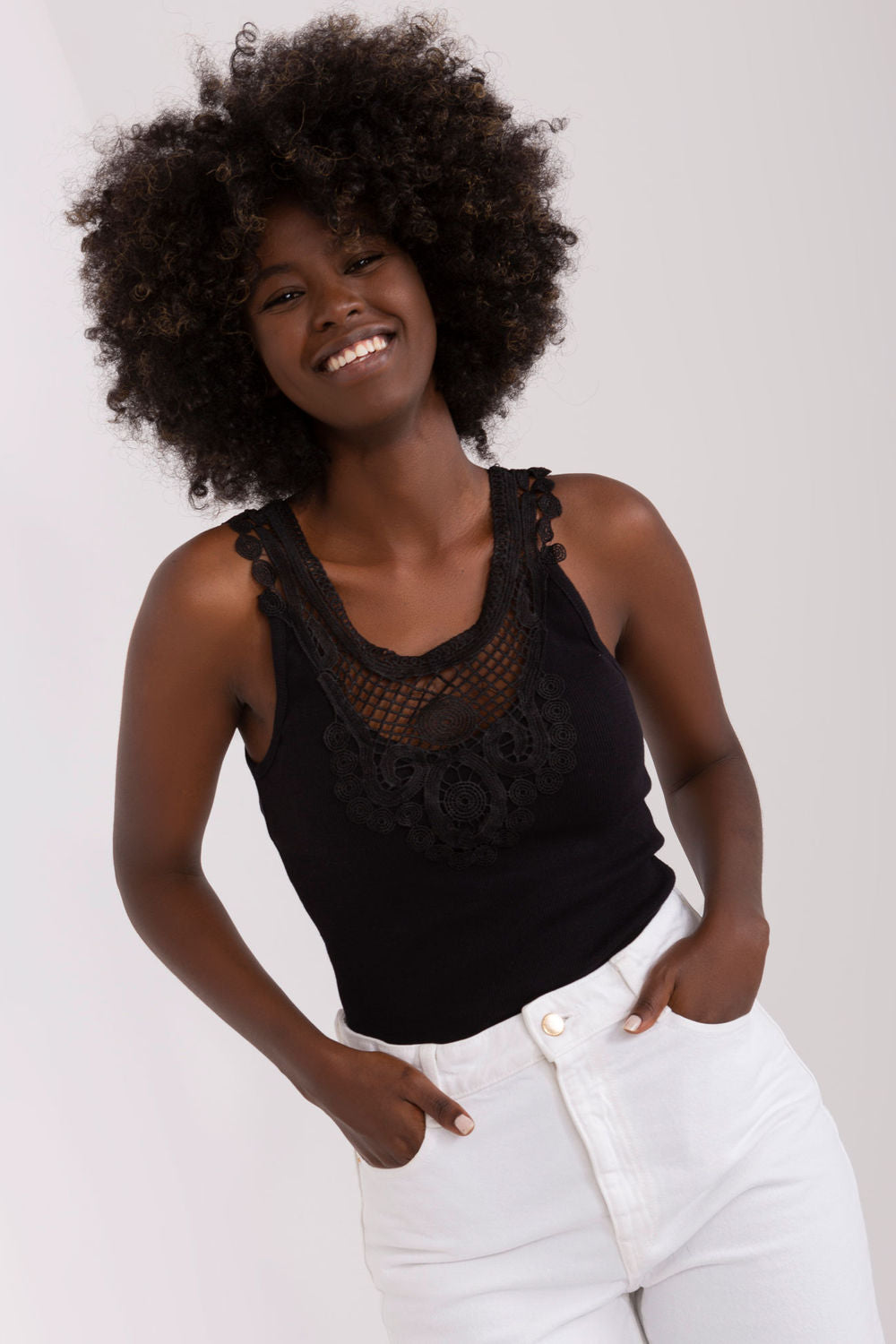 Maillot de bain femme Och Bella Top Top — noir