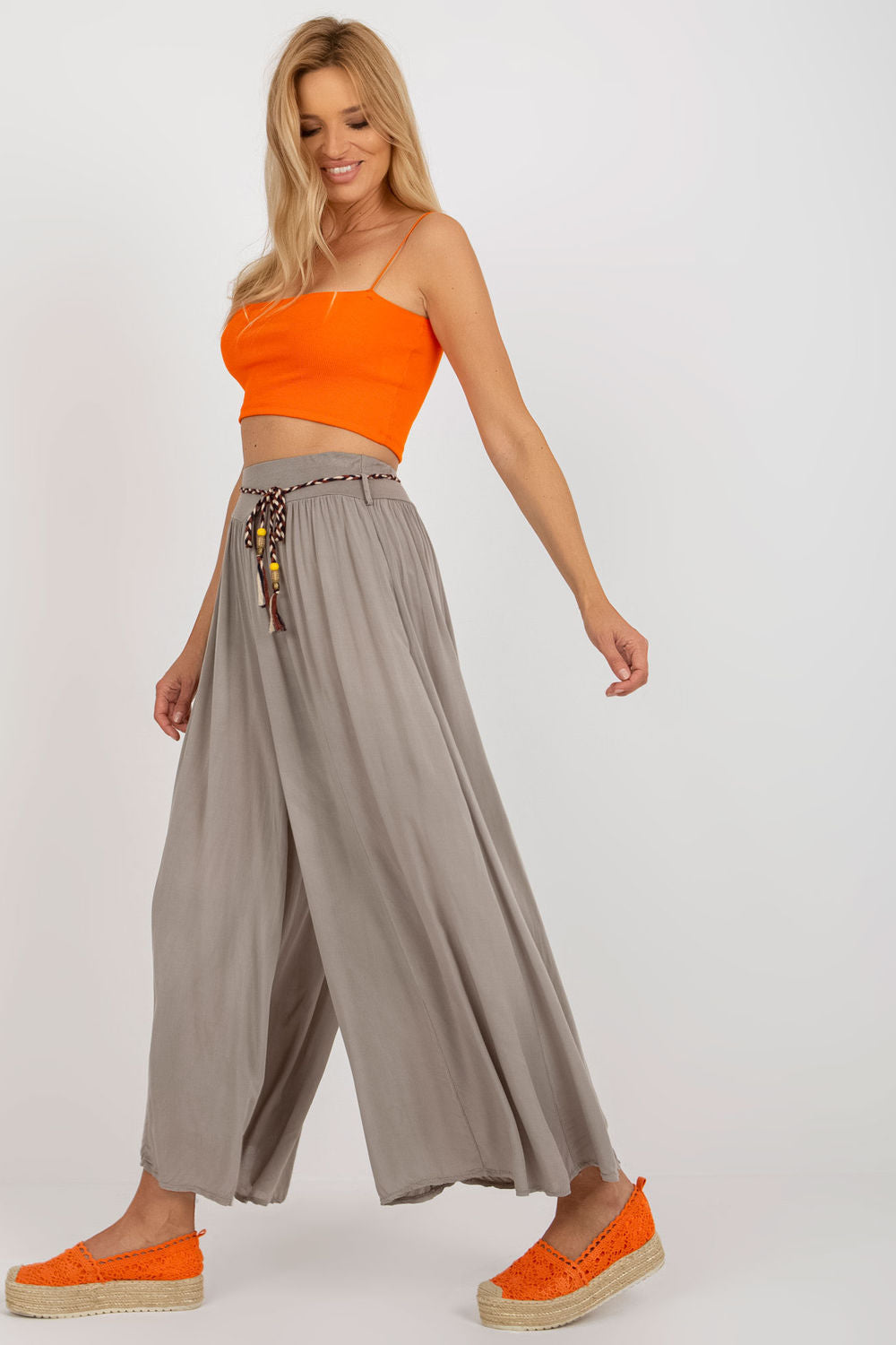 Chaussures à talons femme Och Bella Pantalon Pantalon — beige