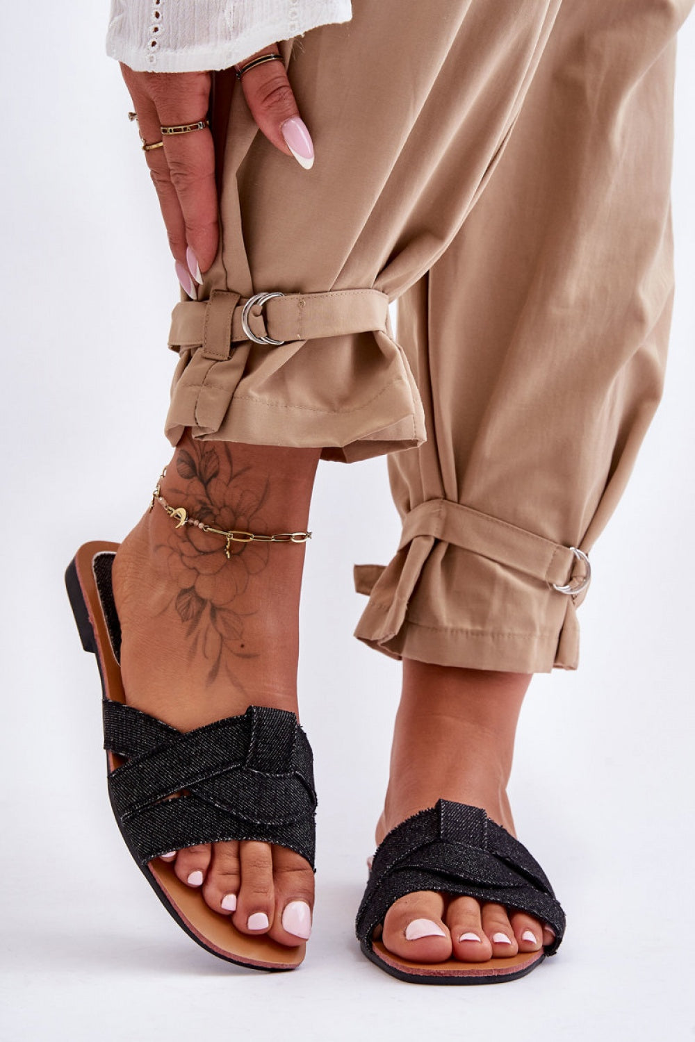 Sandales femme Step in style Clacquettes Clacquettes — noir