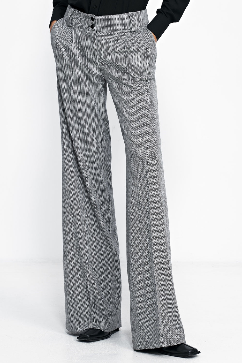 Chaussures à talons femme Nife Pantalon Long Pantalon — noir