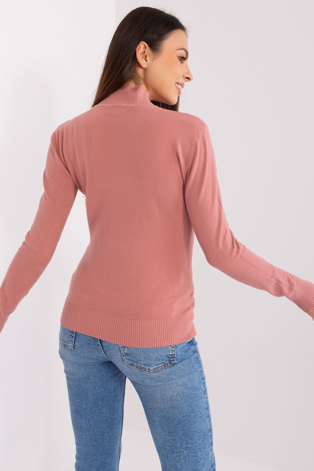 Pull femme Factory Price Col Roulé Col — rosé