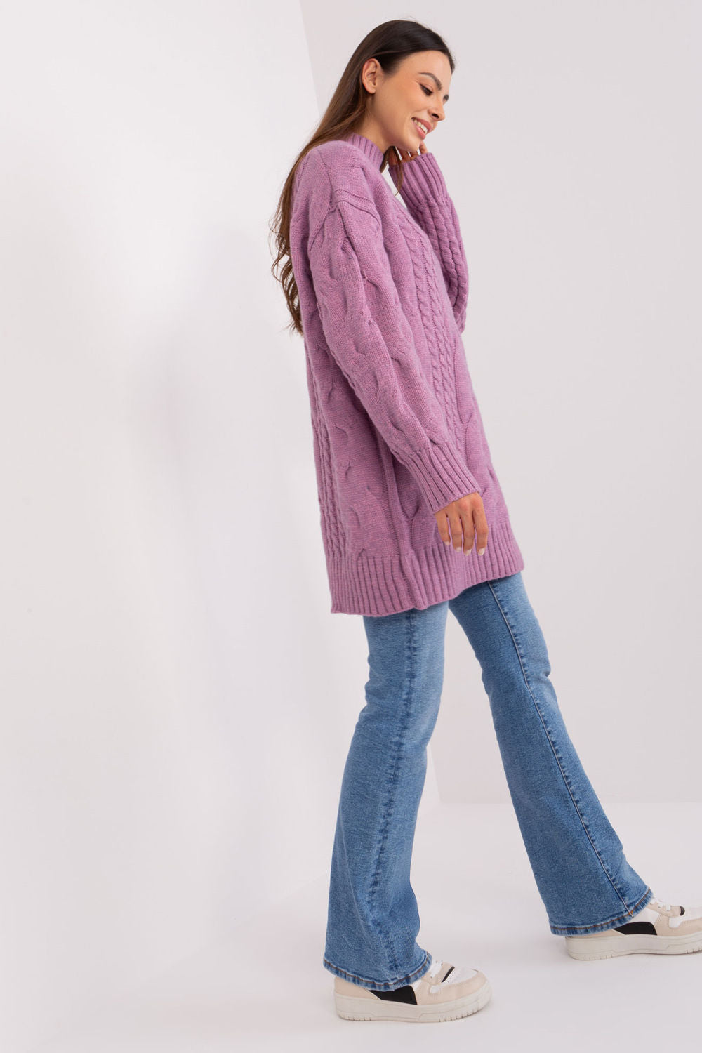 Pull femme AT Chandail Long Chandail — violet