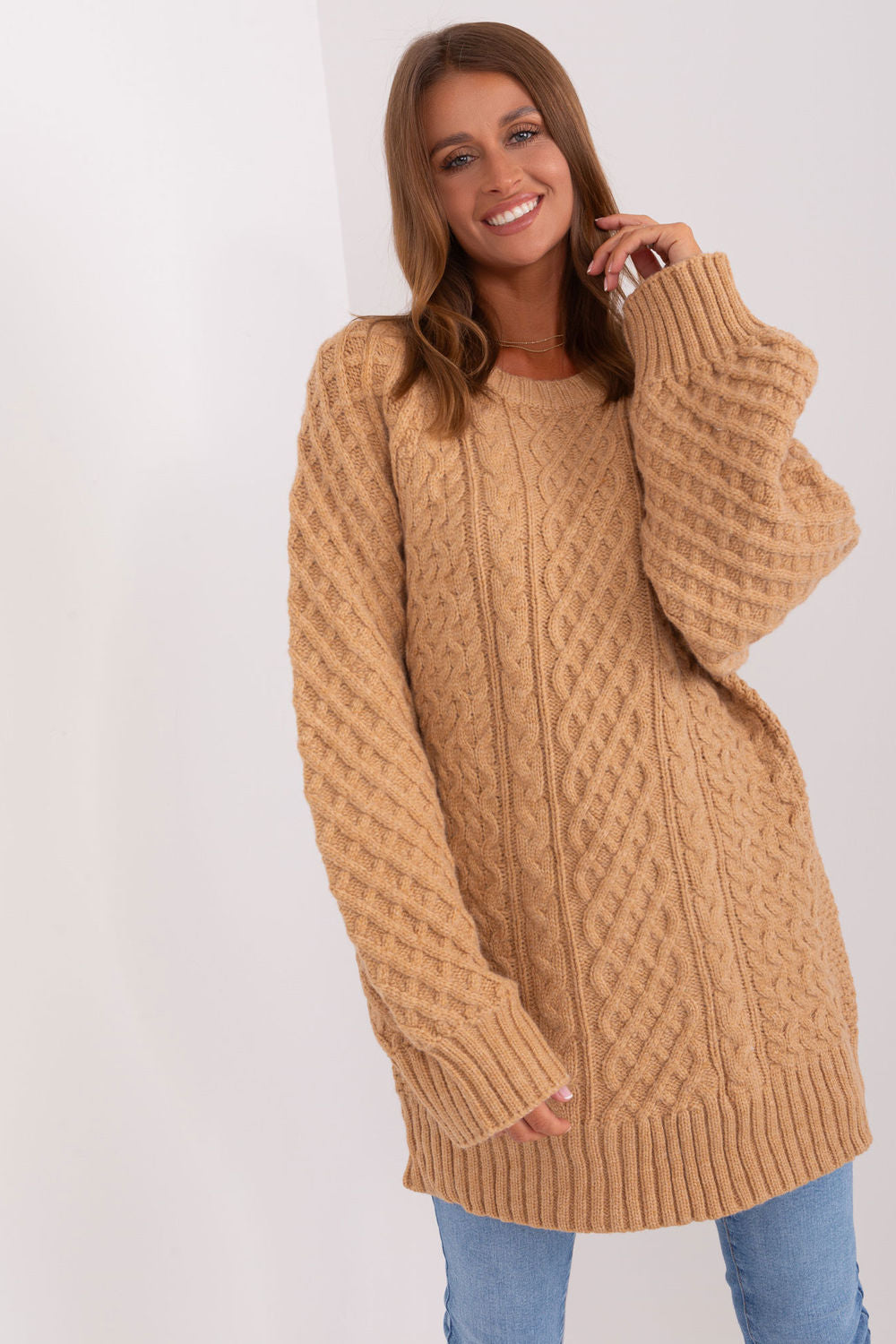 Pull femme AT Chandail Long Chandail — brun