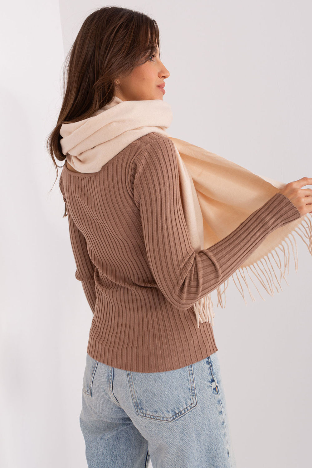 Châle femme AT — beige