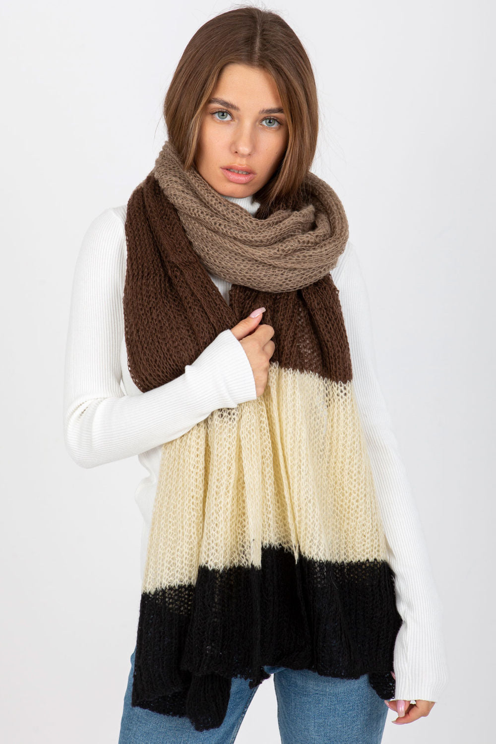 Châle femme AT — beige