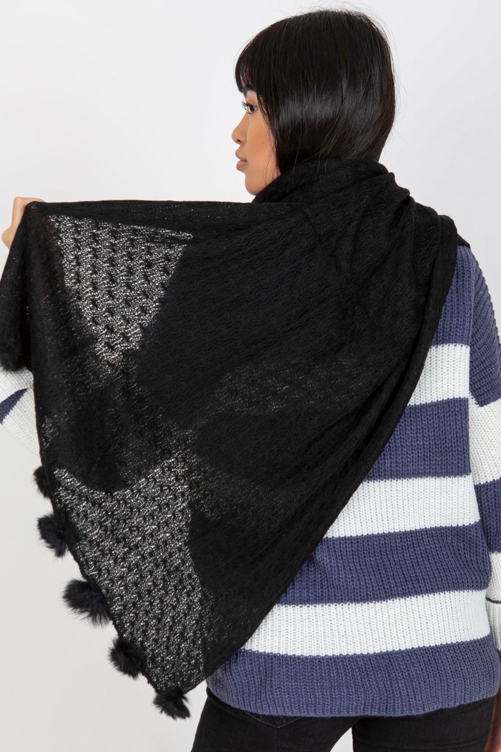 Châle femme AT — noir