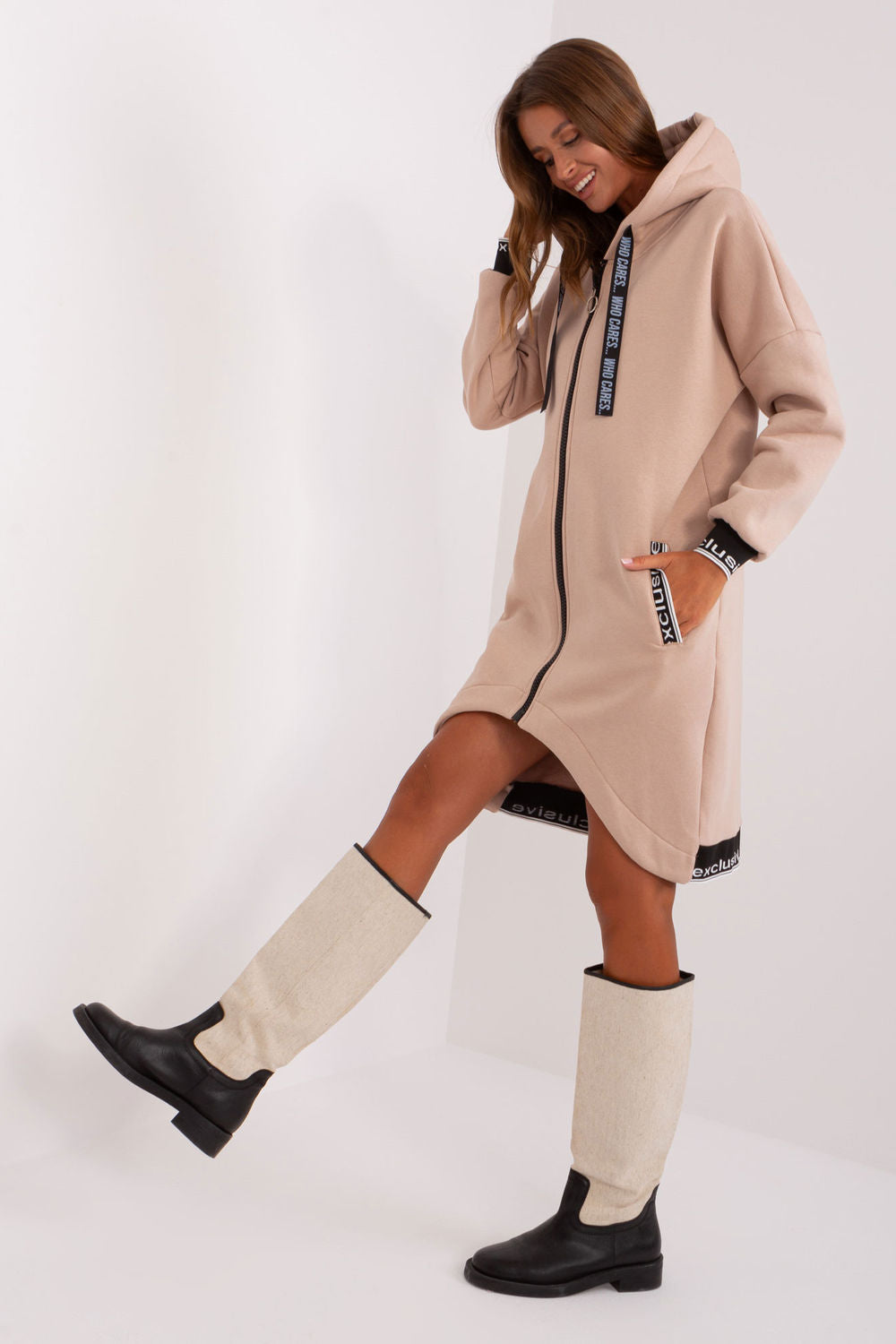 T-shirt femme Relevance Sweatshirt Sweatshirt — beige