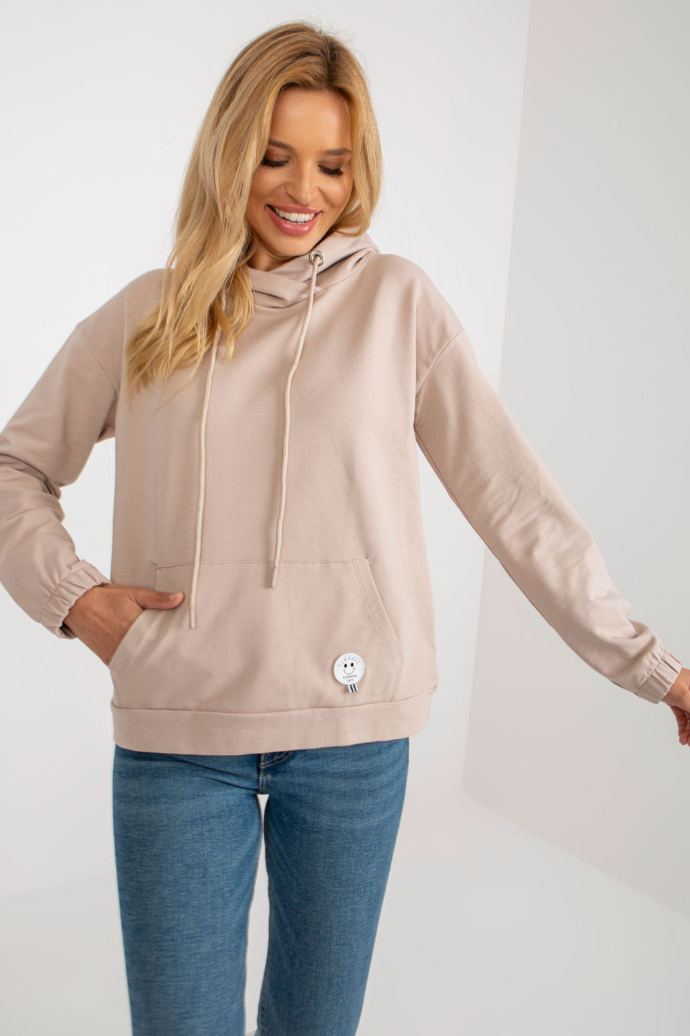 T-shirt femme Relevance Sweatshirt Sweatshirt — beige