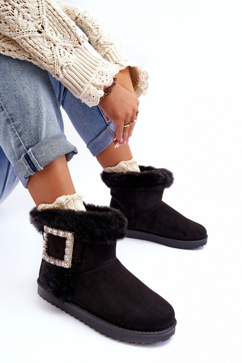 Bottes femme Step in style De Neige De — noir