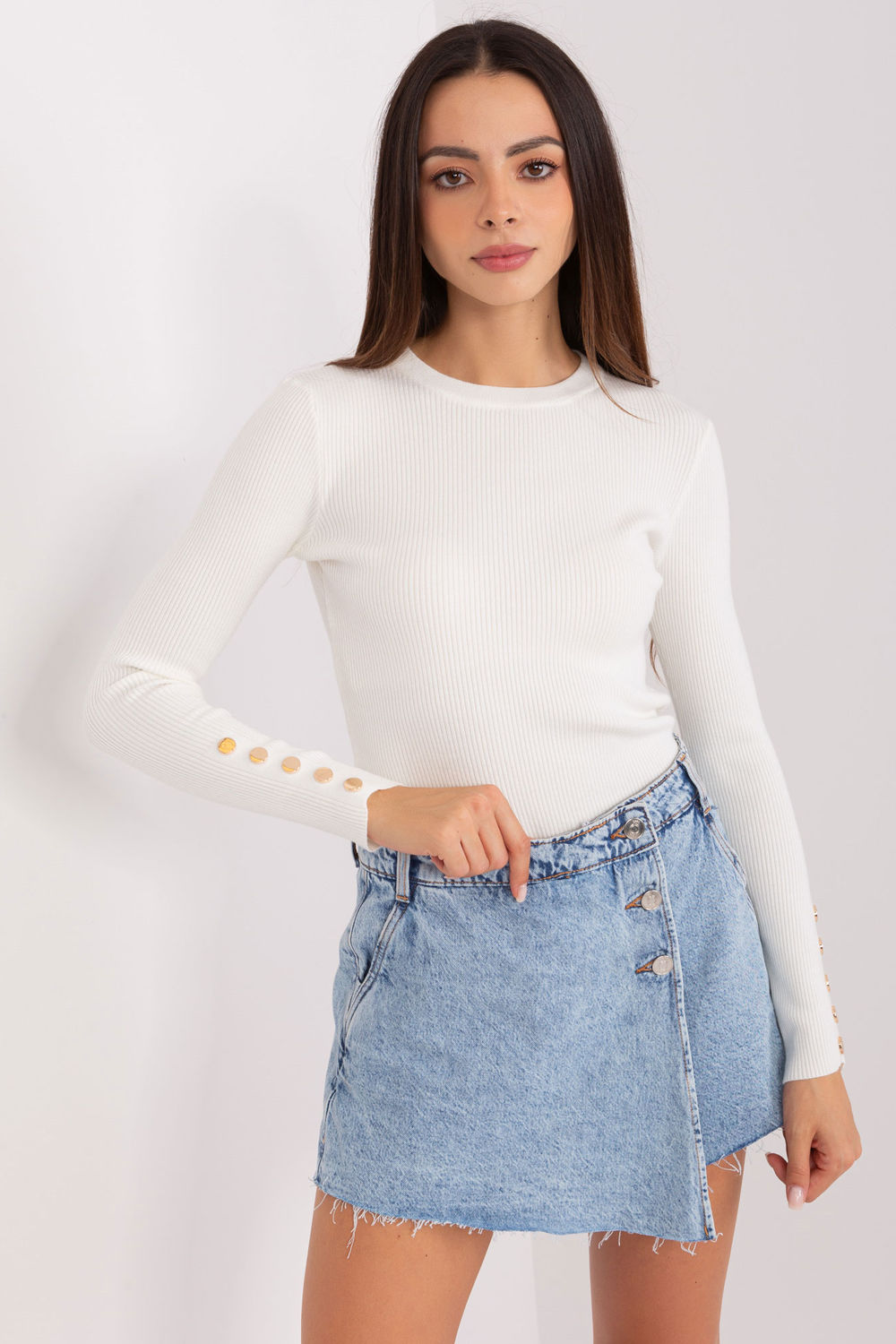 Pull femme Factory Price Chandail Chandail — beige