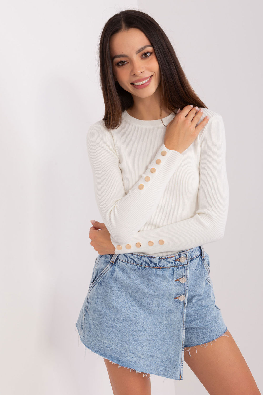 Pull femme Factory Price Chandail Chandail — beige