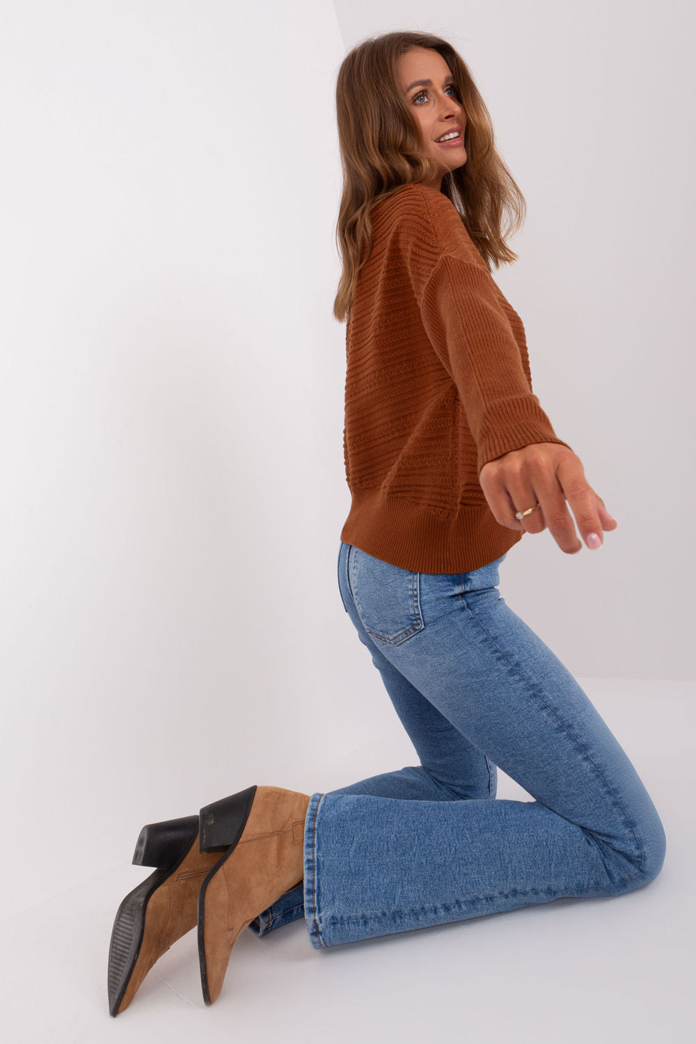 Pull femme AT Chandail Chandail — brun