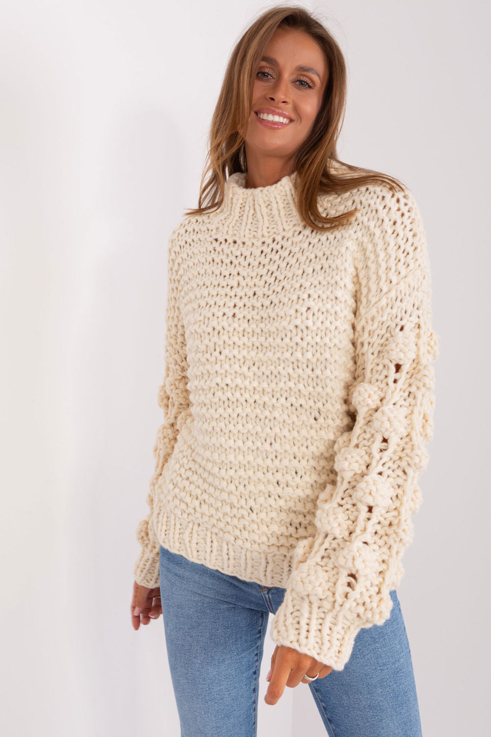 Pull femme AT Chandail Chandail — beige