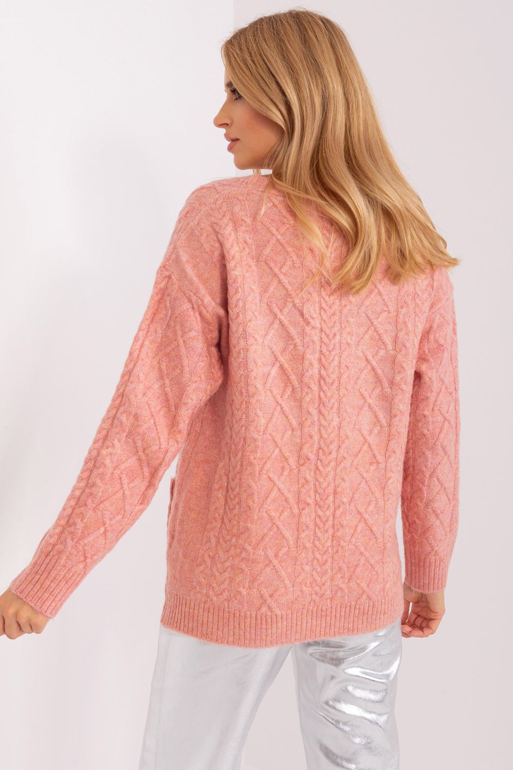 Cardigan femme AT — rosé