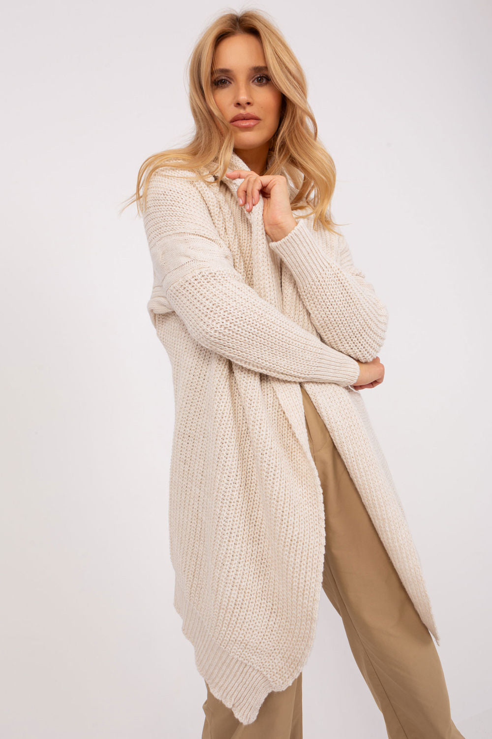 Cardigan femme Och Bella — beige