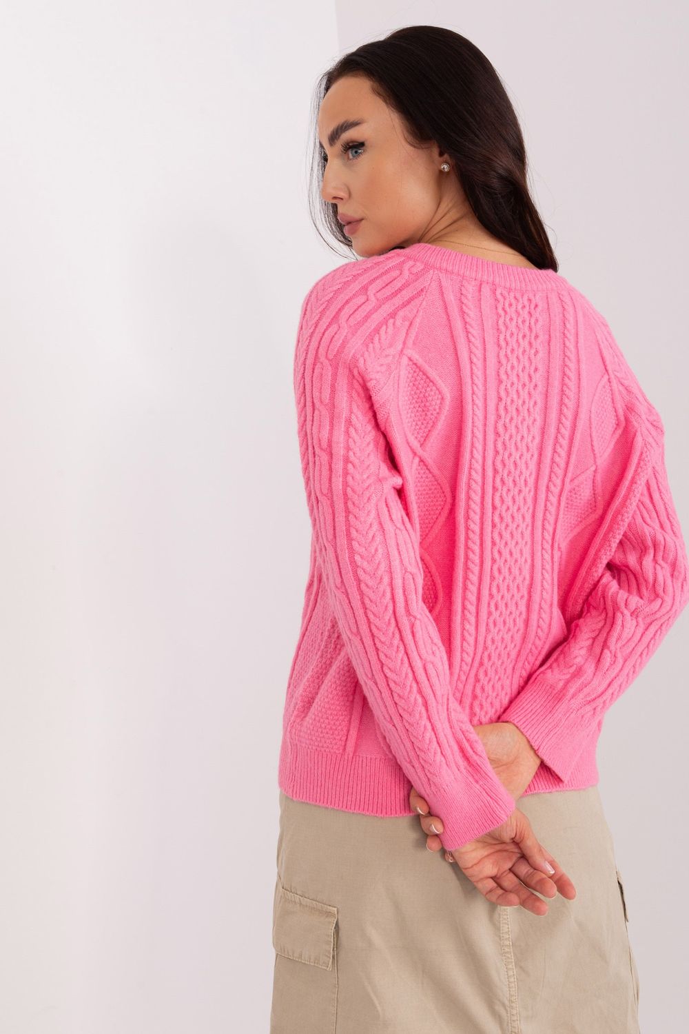 Cardigan femme AT — rosé
