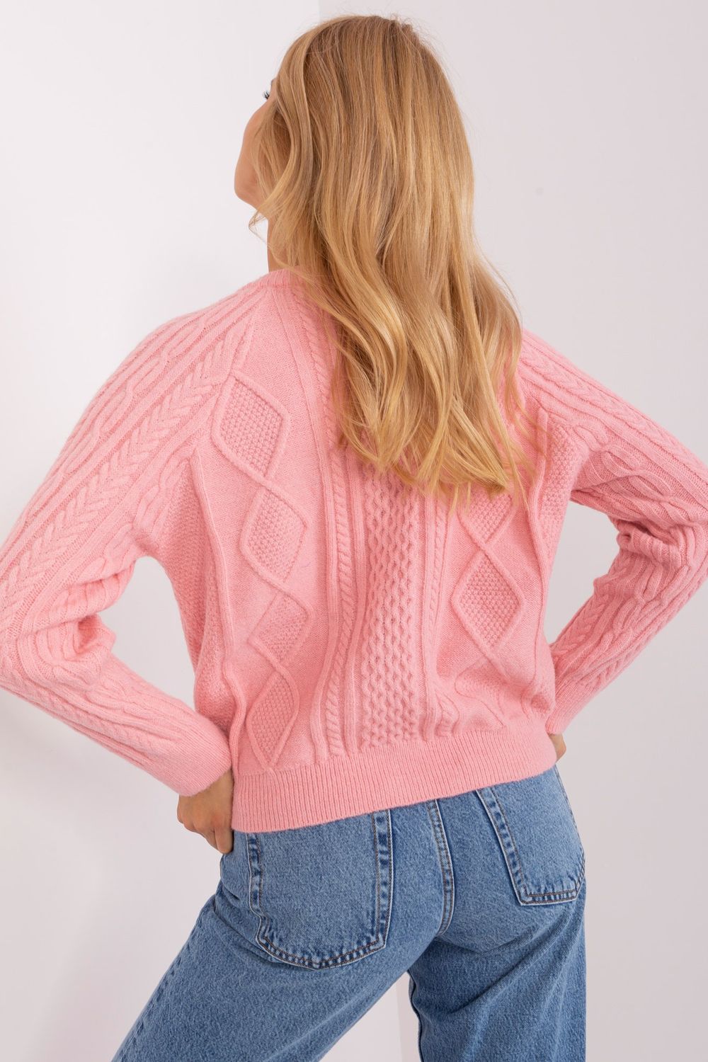 Cardigan femme AT — rosé