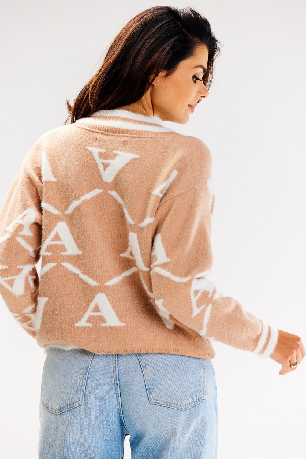 Cardigan femme awama — beige