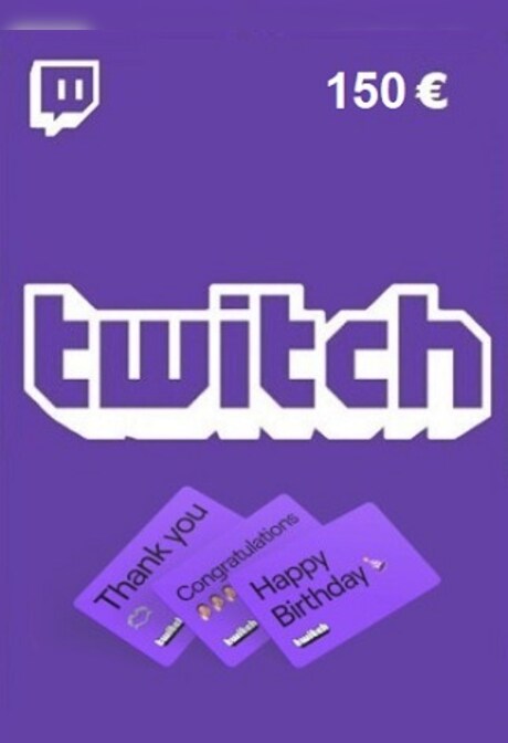 Twitch Gift Card 150 EUR - twitch Key - GERMANY