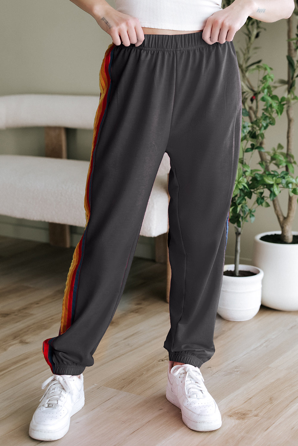 Pièce mode femme taille haute — gris foncé