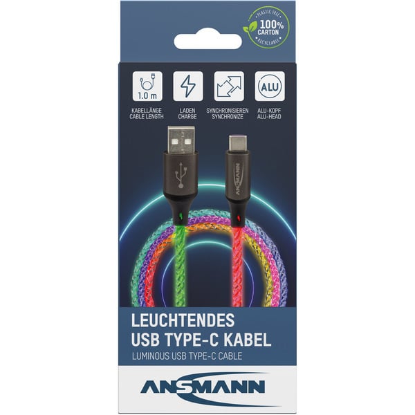 Ansmann USB-A auf USB Typ-C câble - Ansmann - vue 12