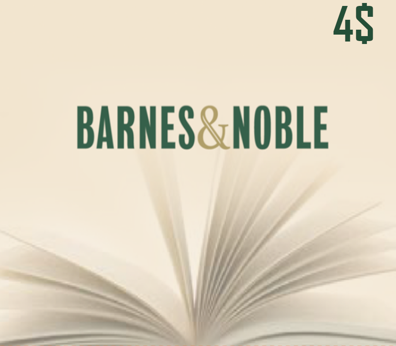 Barnes and Noble $4 Gift Card