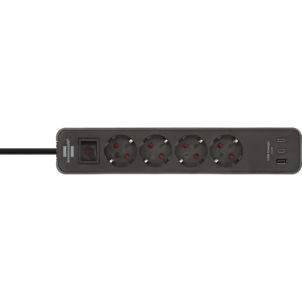 Brennenstuhl Ecolor Steckdosenleiste 4-fach avec 2x USB-C, 1x USB-A - Brennenstuhl - vue 2