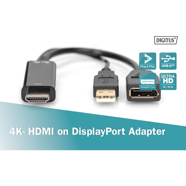 € 18,73 Digitus 4K HDMI auf DisplayPort Adapter - Digitus - vue 6