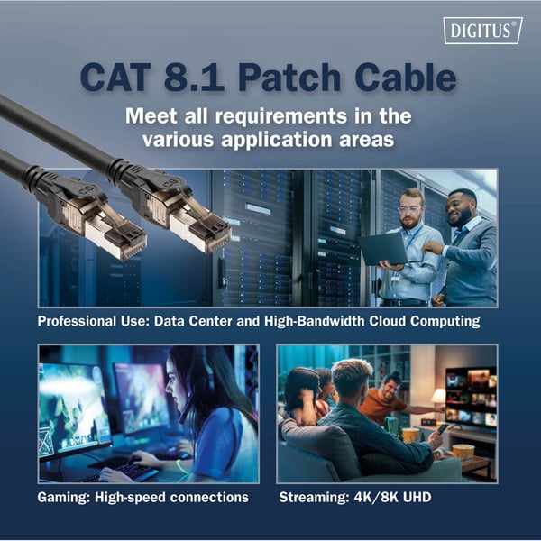 Digitus Patchkabel Cat 8.1 S-FTP 0,5 mètre - Digitus - vue 5