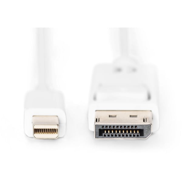 (€ 1,45 / 1 m) Digitus mini-DisplayPort > DisplayPort Anschlusskabel, Full HD 1080p - Digitus - vue 2